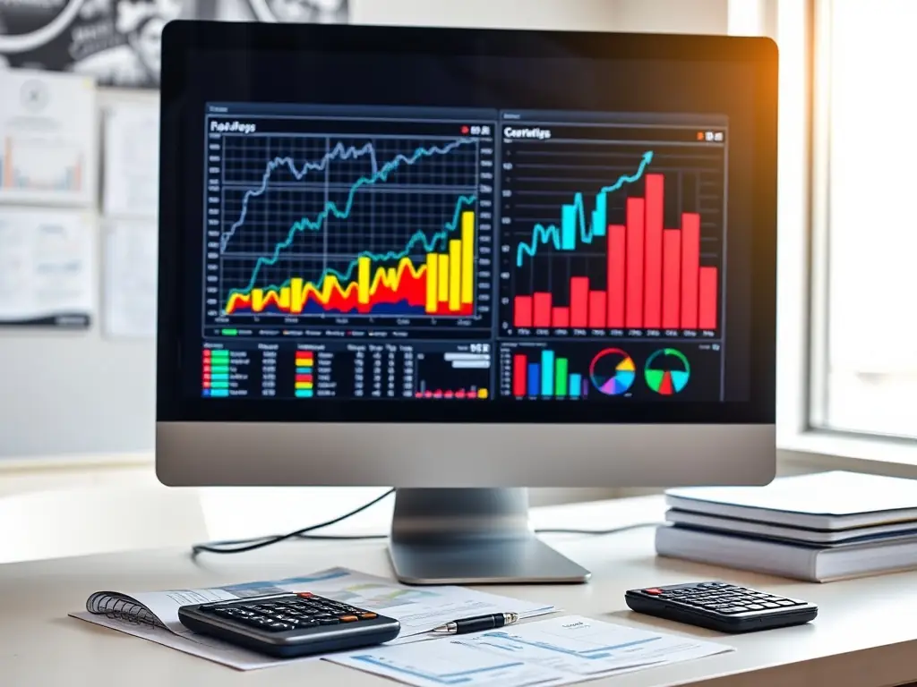 A computer screen displaying AI-generated legal content analytics, demonstrating the power of AI-optimized content creation.